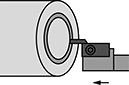 Image of Specification. Face Grooving. Front orientation. Contains Annotated. Lathe Tool Inserts. Shank-Style Holders for Cutoff and Grooving Lathe Tool Inserts with Two Cutting Edges.