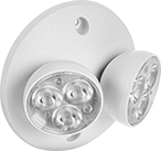 Image of Product. Front orientation. Emergency Backup Light Heads. Style B.