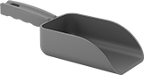 Image of Product. Front orientation. Scoops. Plastic Scoops, Style E.