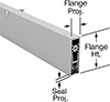 Half-Mortise Self-Adjusting Bottom-Mount Weatherstripping
