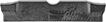 Image of Product. Front orientation. Lathe Tool Inserts. Blade-Style Holders for Cutoff and Grooving Lathe Tool Inserts with Two Cutting Edges.