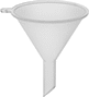 Image of Product. Front orientation. Funnels. Miniature Plastic Funnels , Style A.