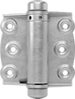Image of Product. Front orientation. Hinges. Light Duty Spring Hinges, Style 3 with Mounting Holes.