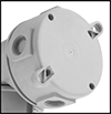 Image of Product. Wall Fastener Mount (Back View). Back orientation. ZoomedIn view. Contains Border. Ceiling and Wall Lights. Hazardous Location Ceiling and Wall Lights, LED, Clear Lens, Wall Fastener Mount.