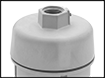 Image of Product. Ceiling Thread On (Top View). Top orientation. ZoomedIn view. Contains Border. Ceiling and Wall Lights. Hazardous Location Ceiling and Wall Lights, LED, Clear Lens, Ceiling Thread On.