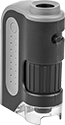 Image of Product. 60X to 120X Magnification. Front orientation. 60X to 120X Magnification Range. Compact Illuminated Microscopes.