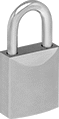Image of Product. Front orientation. Padlocks. Padlocks, Style H.