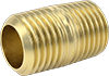 High-Pressure Brass and Bronze Threaded Pipe Nipples and Pipe for Drinking Water