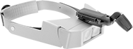 Image of Product. Front orientation. Magnifiers. Illuminated Headband-Mount Flip-Up Magnifiers, 1 Lens.