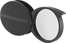 Image of Product. One Lens with Oval Case. Front orientation. 1 Lens. Slide-Open Magnifying Glasses, Oval Case.