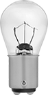 Image of Product. Front orientation. Light Bulbs. Bayonet-Base Miniature Light Bulbs, Double Contact, Tapered Bulb.