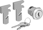 Image of Product. Front orientation. Drawer and Cabinet Deadbolt Locks. Interchangeable-Bolt Drawer Deadbolt Locks .