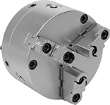Image of Product. Front orientation. Lathe Chucks. Lathe Chucks, , Tongue and Groove Jaw, Self-Centering, 3 Jaws.
