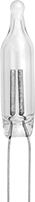Image of Product. Front orientation. Light Bulbs. Wire-Terminal-Base Miniature Light Bulbs, Neon.