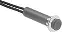 Image of Product. Front orientation. Indicator Lights. Flat Panel Indicator Lights with Wire Leads, For 13 mm (1/2") Diameter Panel Cutouts.
