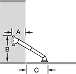 Image of Attribute. Front orientation. Contains Annotated. Soft-Opening Lid Supports, Side Mount, Opens Down.