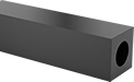 Image of Product. Front orientation. Rubber. High-Strength Buna-N Rectangular Tubes.