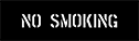 Image of Product. Front orientation. Stencils. Message Stencils, No Smoking.