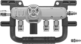 Image of Product. Front orientation. Compressed Air Regulator Manifolds. Compressed Air Regulator Manifolds for&nbsp;Air-Powered&nbsp;Tools.