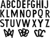 Image of Product. Front orientation. Characters. Magnetic-Back Character Sets.