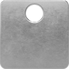 Image of Product. Front orientation. Tags. Metal Engraving and Stamping Tags, Square, Style H.