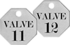 Made-to-Order Sequentially Numbered Metal Tags with Message