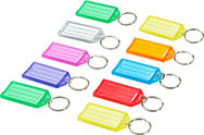 Image of Product. Front orientation. Tags. Key Tag Assortments, Rectangle.