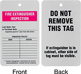 Image of Product. Front orientation. Contains Annotated, MultipleImages. Tags. Inspection Record Tags, Fire Extinguisher Inspection.