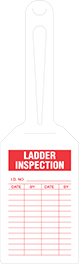 Image of Product. Notched-Loop Tag Holder. Front orientation. Ladder Inspection. Inspection Record Tags, Package.