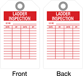 Image of Product. Cable Tie and Wire Tag Holders. Front orientation. Contains Annotated, MultipleImages. Ladder Inspection. Inspection Record Tags, Package, White.