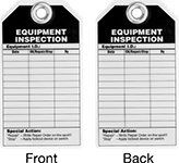 Image of Product. Cable Tie and Wire Tag Holders. Front orientation. Contains Annotated, MultipleImages. Equipment Inspection. Inspection Record Tags, White.