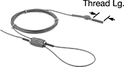 Image of Product. Front orientation. Contains Annotated. Lanyards. Adjustable-Loop-to-Stud Lanyards—Not for Lifting.