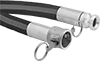 Weather-Resistant Suction Water Hose with Cam-and-Groove Socket and Plug