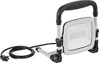 Image of Product. Front orientation. Portable Work Lights. Wet-Location Plug-In Freestanding Portable Floodlights, Style A.
