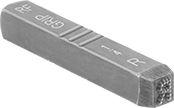 Image of Product. Front orientation. Stamps. Steel Stamp, For Hard Materials, Extra-Gentle Mark.