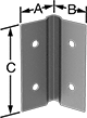 Image of Product. Front orientation. Contains Annotated. Brackets. Corner Brackets, Style 9.