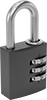 Choose-a-Color Resettable Combination Padlocks