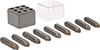 Raised-Character Steel Stamp Sets