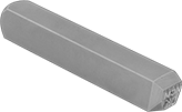 Image of Product. Front orientation. Stamps. Steel Stamp, Made-to-Order, Message, 2 Maximum Lines.