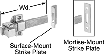 Image of Product. Style B. Front orientation. Contains Annotated, Inset. Style B. Padlockable Slide-Bolt Latches .