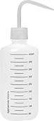 Image of Product. Front orientation. Squeeze Bottles. Graduated Squeeze Bottles with Angled Nozzle, Style A.