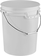 Image of Product. Front orientation. Pails. Pails and Snap-Lock Lids, Style D.