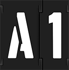 Image of Product. Front orientation. Stencils. Quick-Align Character Stencil Sets.