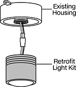 Image of ProductInUse. Front orientation. Contains Annotated. Ceiling and Wall Lights. Hazardous Location Ceiling and Wall Lights, LED, Clear Lens, Ceiling or Wall Thread In.