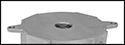 Image of Product. Ceiling Fastener Mount (Top View). Top orientation. ZoomedIn view. Contains Border. Ceiling and Wall Lights. Hazardous Location Ceiling and Wall Lights, LED, Clear Lens, Ceiling Fastener Mount.