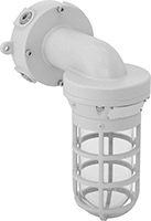Image of Product. Front orientation. Ceiling and Wall Lights. Hazardous Location Ceiling and Wall Lights, LED, Clear Lens, Wall Fastener Mount.