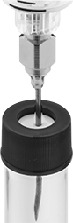 Image of ProductInUse. Front orientation. Vial Caps. Pierceable Vial Caps.