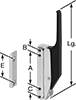 Edge-Mount Keyed Push-to-Close Latches with Handle
