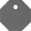 Image of Product. Front orientation. Tags. Plastic Engraving Tags, Octagon.