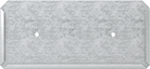 Image of Product. Front orientation. Label Holders. Label Holders with Mounting Holes, Top Label Insert, Aluminum.